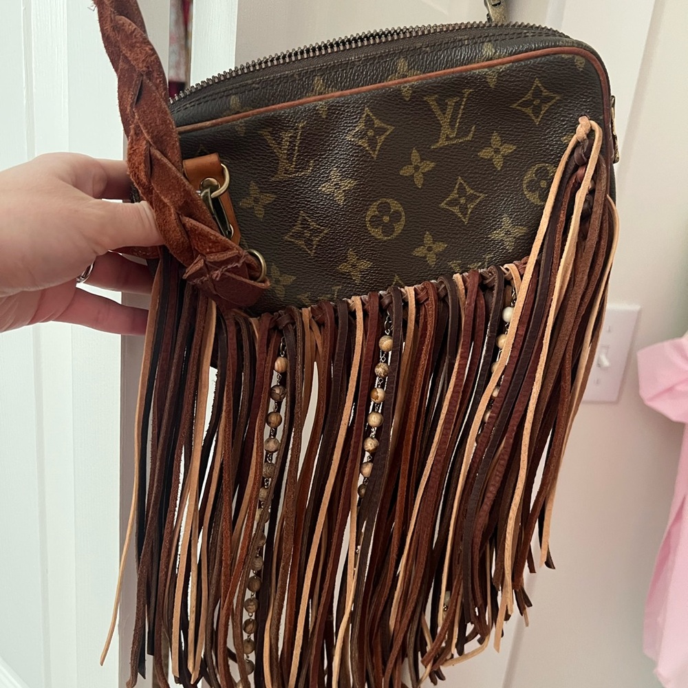 Louis Vuitton Brown Fringe Crossbody Bag